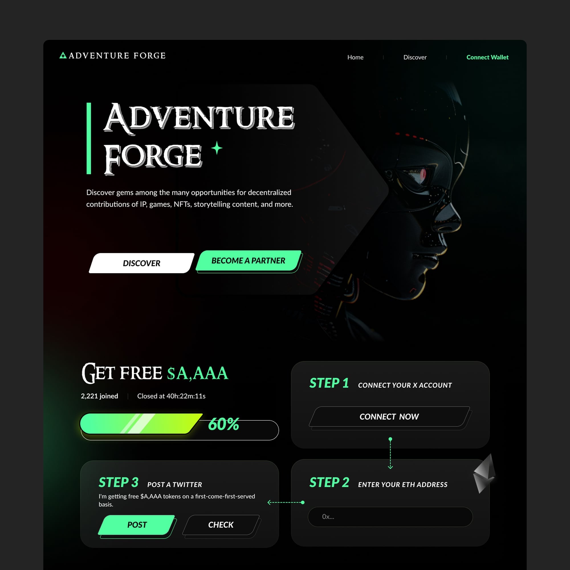 Adventure Forge hover